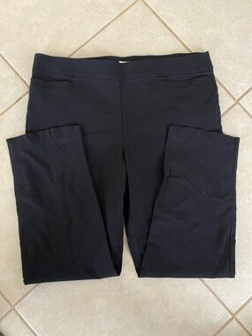 Croft and Barrow Women's Black Stretch Ponte Pants Plus Size 18